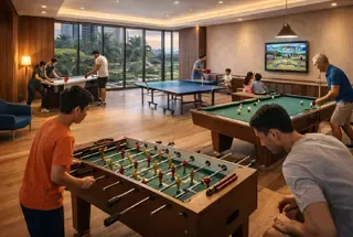 Indoor Games Room at Runwal Meadows