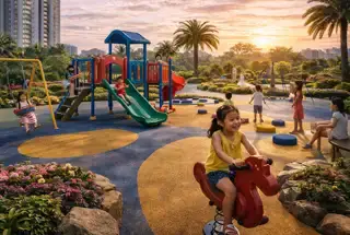 Kid's Play Area at Runwal Meadows